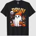 Bruh Ghost Halloween Cute Ghost Trick Or Treat Candy Kids T-Shirt