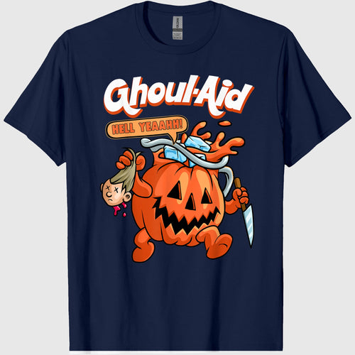 Cool Ghoul Aid Funny Ghoul Pumpkin Cute Meme Halloween T-Shirt