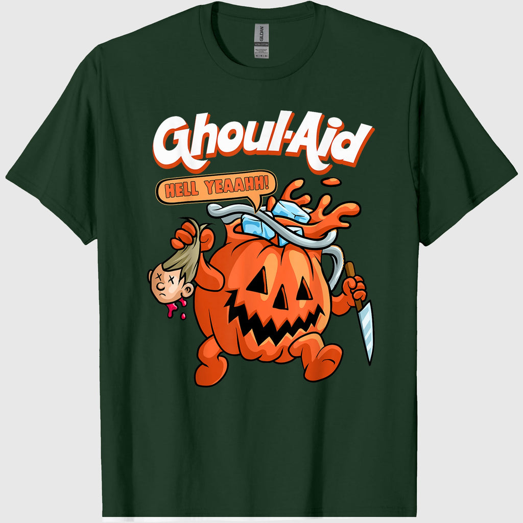Cool Ghoul Aid Funny Ghoul Pumpkin Cute Meme Halloween T-Shirt