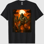 Funny Jack O Lantern Mummy Bigfoot Halloween Costumes Mens T-Shirt