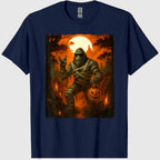 Funny Jack O Lantern Mummy Bigfoot Halloween Costumes Mens T-Shirt