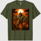 Funny Jack O Lantern Mummy Bigfoot Halloween Costumes Mens T-Shirt