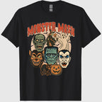 Retro Funny Monster Mash Ghost Witchy Vampire Halloween T-Shirt