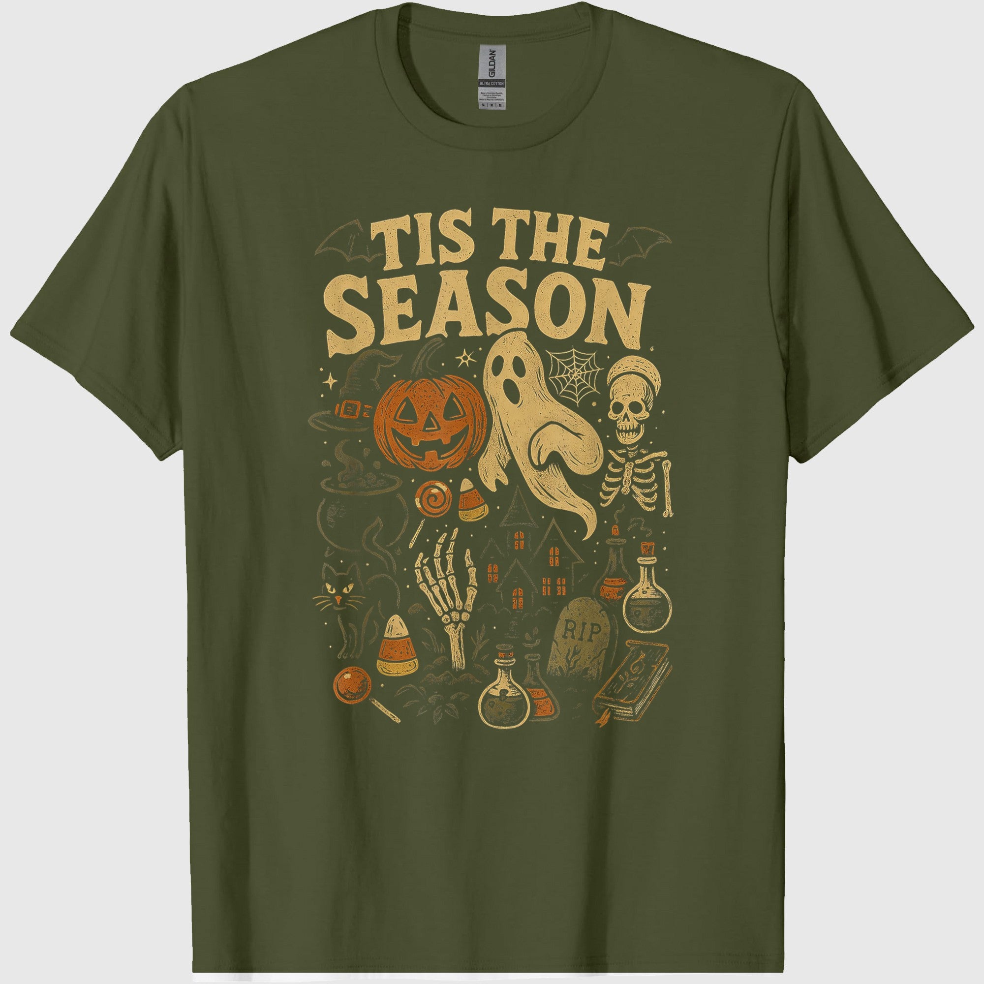 Retro Halloween Tis' The Season T-Shirt