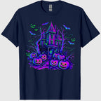 Vintage Halloween Spooky Scene Retro Pumpkin Scary Season T-Shirt