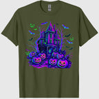 Vintage Halloween Spooky Scene Retro Pumpkin Scary Season T-Shirt