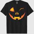 Wink Face Pumpkin Jack O Lantern Costume Cool Halloween Gift T-Shirt